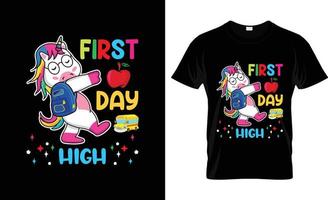 First day of school t-shirt design, First day of school t-shirt slogan and apparel design, First day of school typography, First day of school vector, First day of school illustration vector