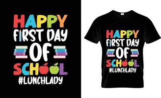 diseño de camisetas del primer día de clases, eslogan de camisetas del primer día de clases y diseño de prendas de vestir, tipografía del primer día de clases, vector del primer día de clases, ilustración del primer día de clases