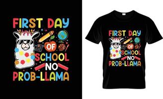 diseño de camisetas del primer día de clases, eslogan de camisetas del primer día de clases y diseño de prendas de vestir, tipografía del primer día de clases, vector del primer día de clases, ilustración del primer día de clases