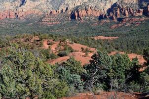 Trails and Roads through a Valley in the Red Rock photo