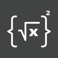 Formula I Line Inverted Icon vector