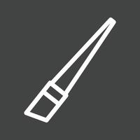 Paintbrush I Line Inverted Icon vector