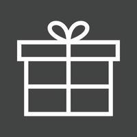 Special Gift Line Inverted Icon vector