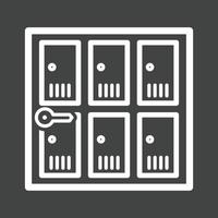 Lockers Line Inverted Icon vector
