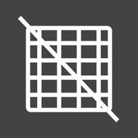 Grid Off Line Inverted Icon vector