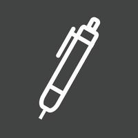 Fountain Pen Line Inverted Icon vector