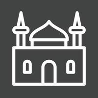 Holy Place Line Inverted Icon vector