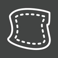 Patch Line Inverted Icon vector