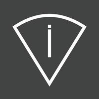 Perm Scan Wifi Line Inverted Icon vector
