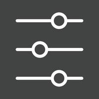 Controls Line Inverted Icon vector