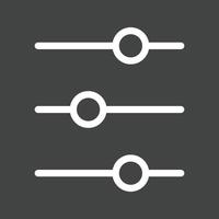 Controls Line Inverted Icon vector