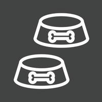 Food for Pets Line Inverted Icon vector