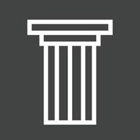 Column Line Inverted Icon vector