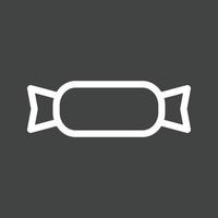 Candy Line Inverted Icon vector