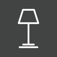 Lamp Line Inverted Icon vector