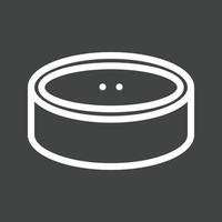 Canned Food Line Inverted Icon vector