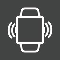 Vibration Line Inverted Icon vector