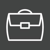 Briefcase Line Inverted Icon vector