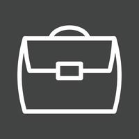 Briefcase Line Inverted Icon vector