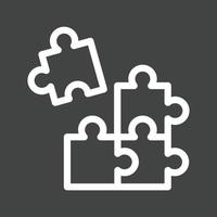 Reasoning Skills Line Inverted Icon vector