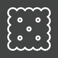 Biscuit III Line Inverted Icon vector