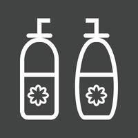 Perfume Bottles Line Inverted Icon vector