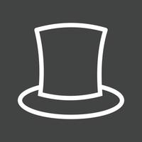 Magician Line Inverted Icon vector