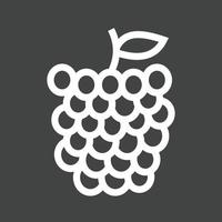 Raspberry Line Inverted Icon vector