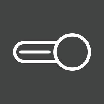 Switch On Line Inverted Icon vector