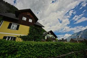 Old houses in Hallstatt, Austria. photo