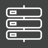 Storage Line Inverted Icon vector