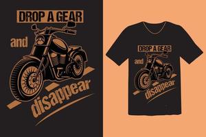 este es un diseño de camiseta de motociclista gratis. Puedes descargarlo vector