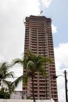 Fortaleza, Ceara, Brazil, September 17 2022 Construction of a 40 plus High Rise Apartment Building in the Meireles Neighborhood of the City photo