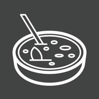 Crema Catalana Line Inverted Icon vector