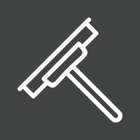 Glass Wiper Line Inverted Icon vector