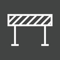 Barrier Line Inverted Icon vector