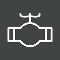 Valve Line Inverted Icon vector