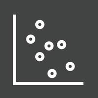 Scatter Plot I Line Inverted Icon vector