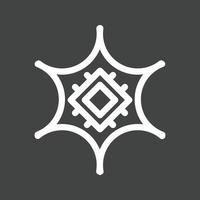 Neural Engineering Line Inverted Icon vector