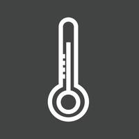 Temperature Check Line Inverted Icon vector