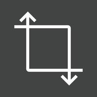 Transform Line Inverted Icon vector