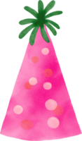 Watercolor Party Hat png