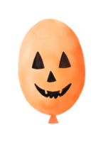 Aquarell süßer Halloween-Ballon png