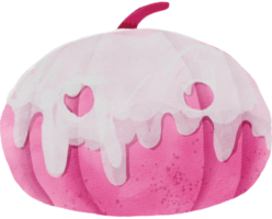 calabaza de halloween con pintura png