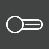Switch Off Line Inverted Icon vector