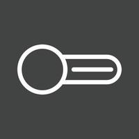 Switch Off Line Inverted Icon vector