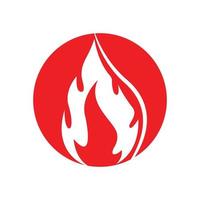 vector de logotipo de llama de fuego, concepto de logotipo de petróleo, gas y energía