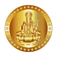 ilustración moneda de oro