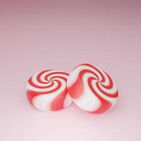 3D rendering swirl peppermint candy photo