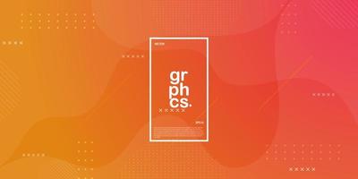 Bright orange vector template with simple pattern. Cool design on abstract background with colorful gradient. New design for ad, poster, banner of your website.Eps 10 vector